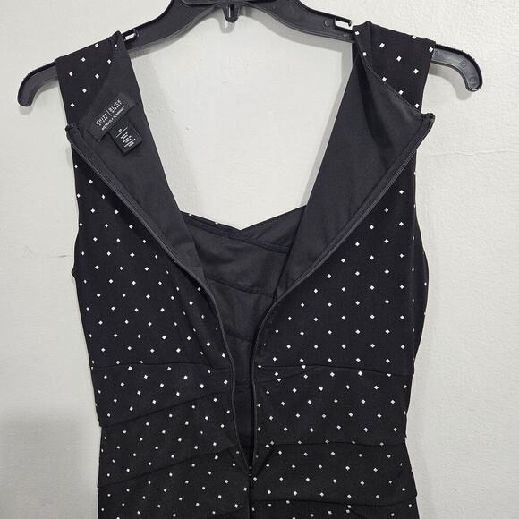 WHBM Instantly Slimming Midi Black Studded Sleeveless Bandage Dress Sz 10 - Picture 5 of 7